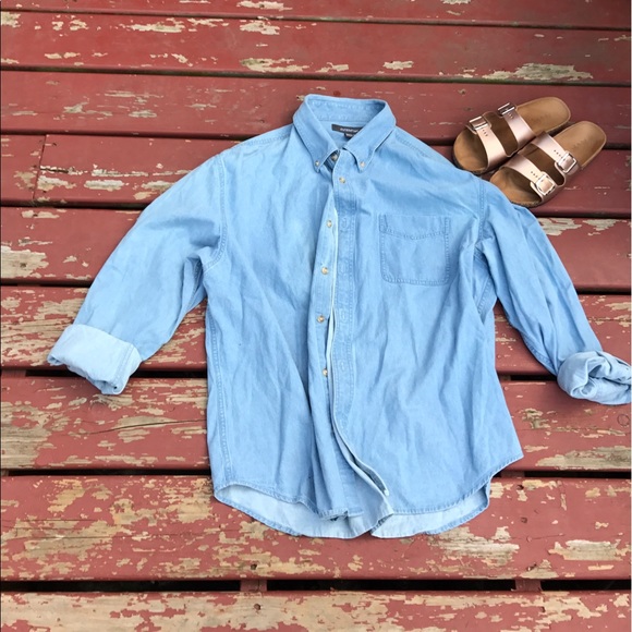 croft and barrow mens denim shirts