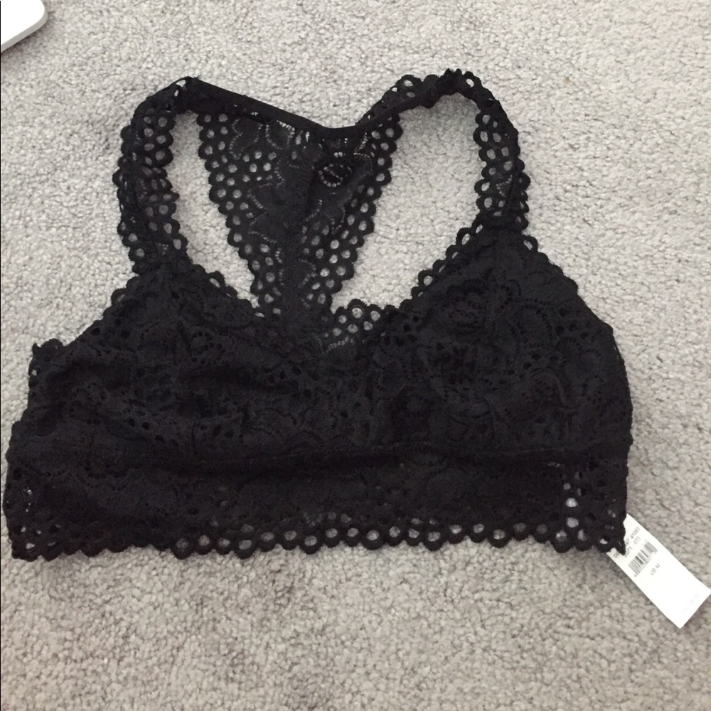 aerie black bralette