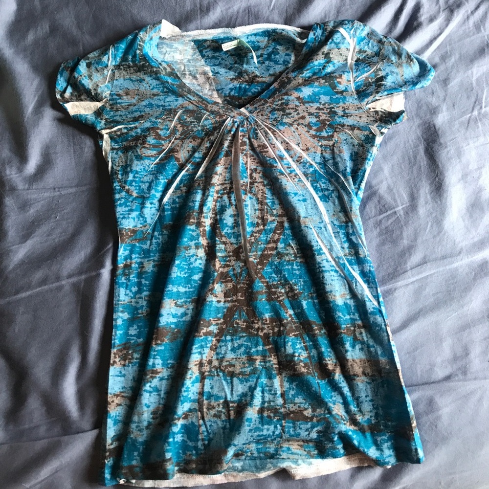 Blue and black Maurice's shirt