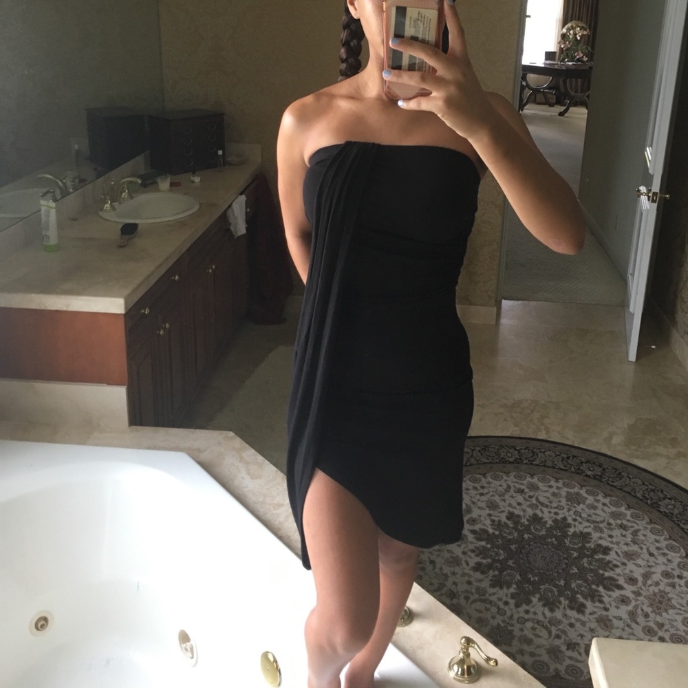 Black cocktail dress