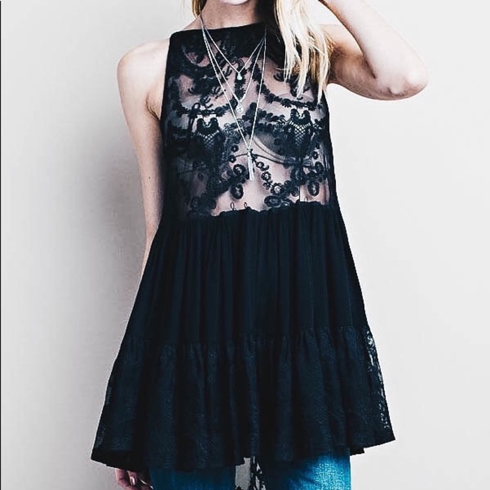 LAST ONE / lace bodice tunic