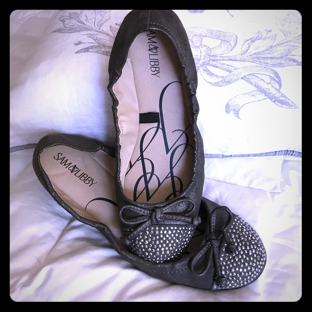 Sam and Libby sequin flat