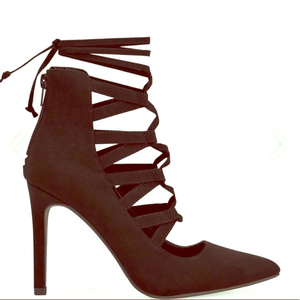 JustFab Hadleigh pumps sz 7.5 Black