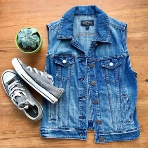 J. Crew Indigo Denim Vest