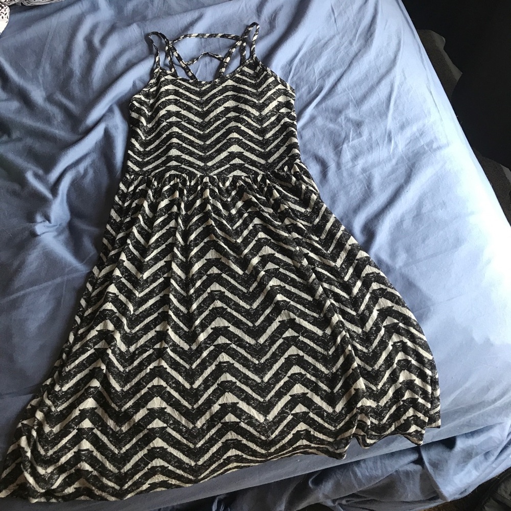 Black and white summer dress