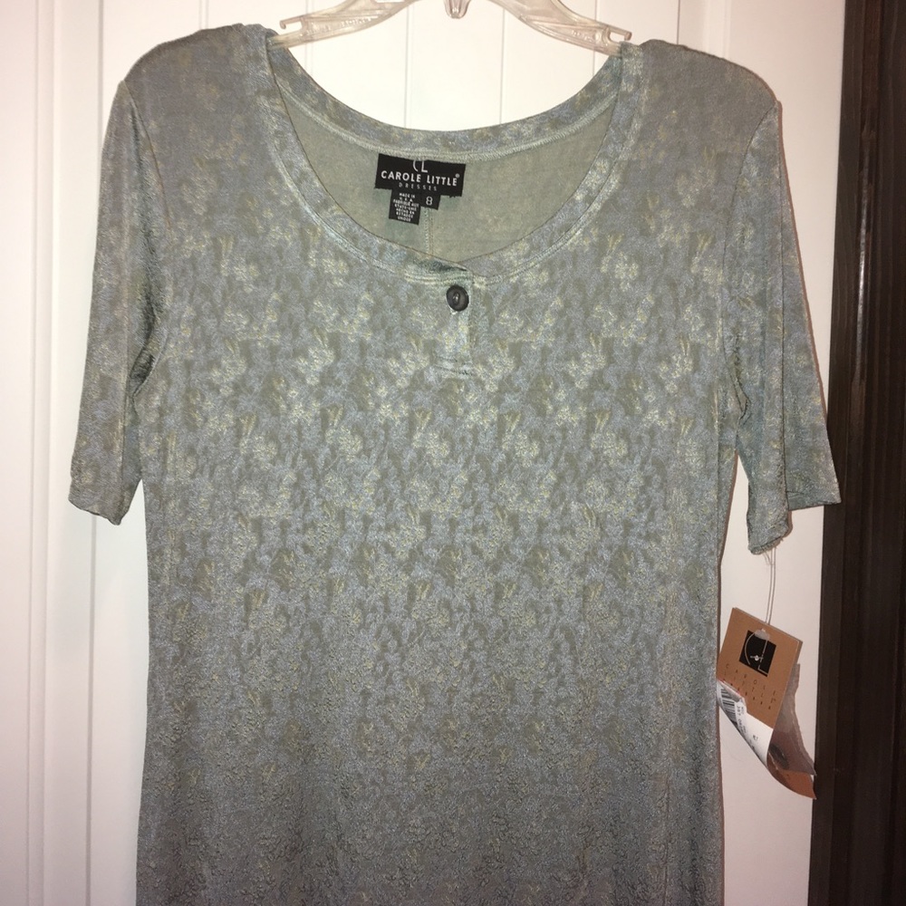 Carole Little short sleeve Maxi Dress size 8 NWT