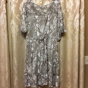 Ann Taylor LOFT Snakeskin dress size large