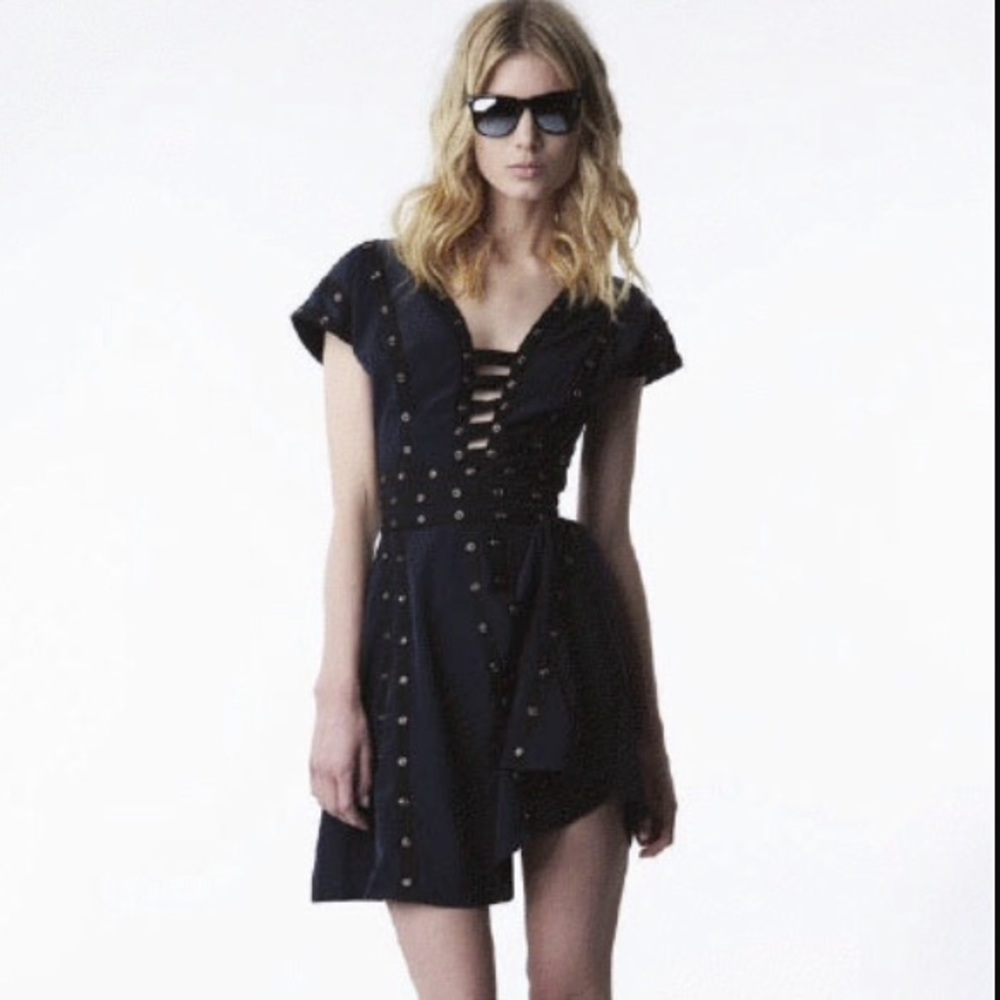 Zac Posen Target fit and flare snap dress S