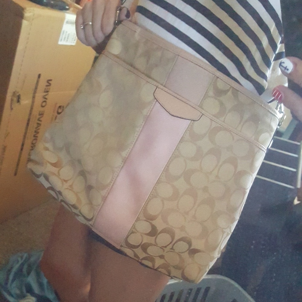 Authentic Coach cross-body purse