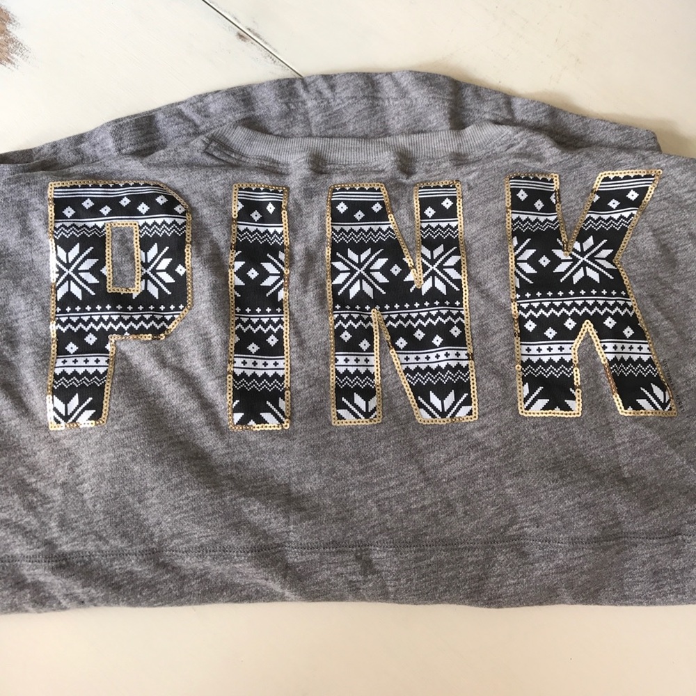 PINK crew neck sweatshirt