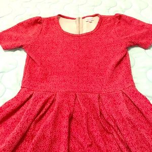 Lularoe Amelia dress red and white