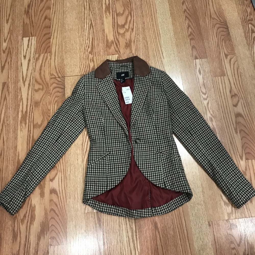 H&M Houndstooth Blazer