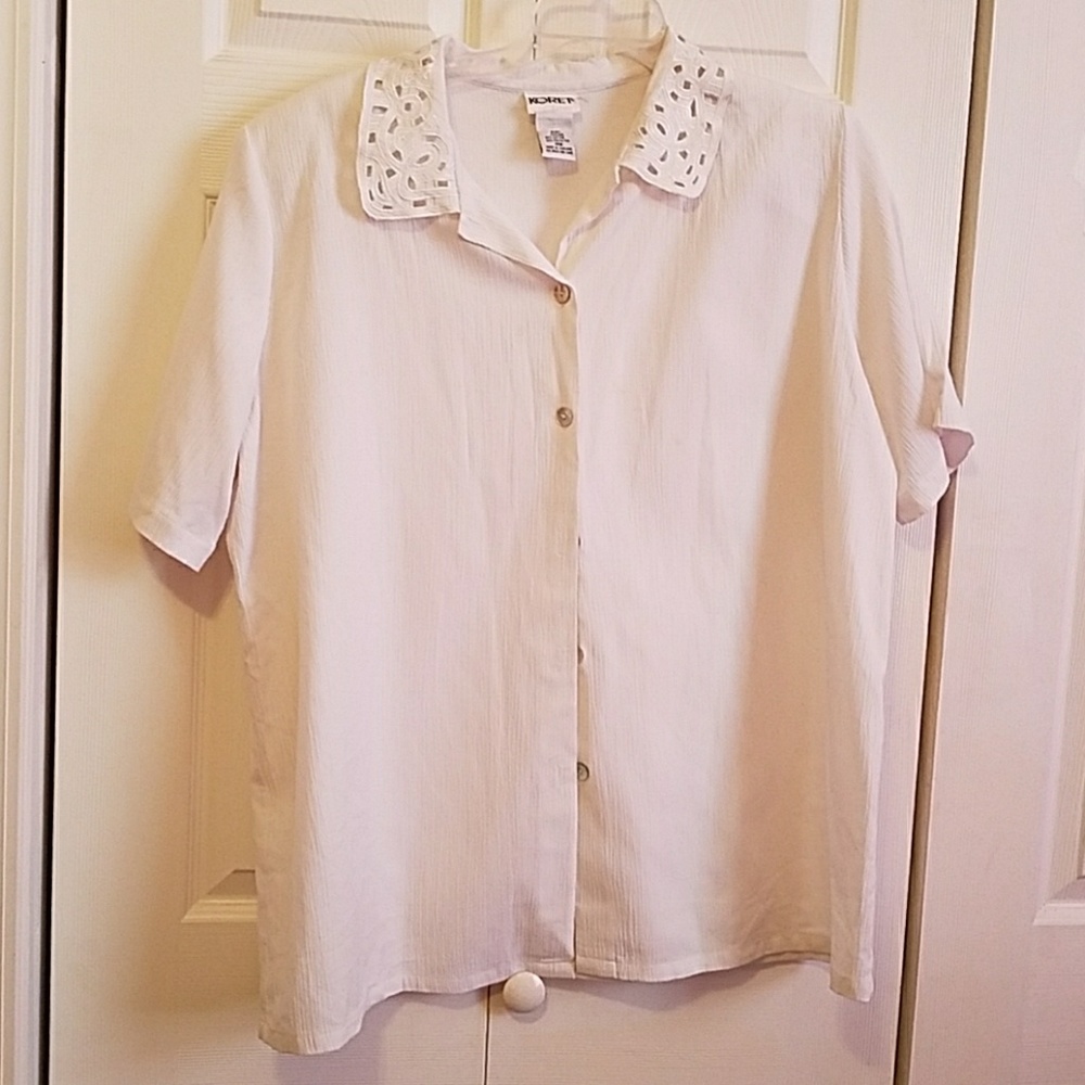 Button down front blouse