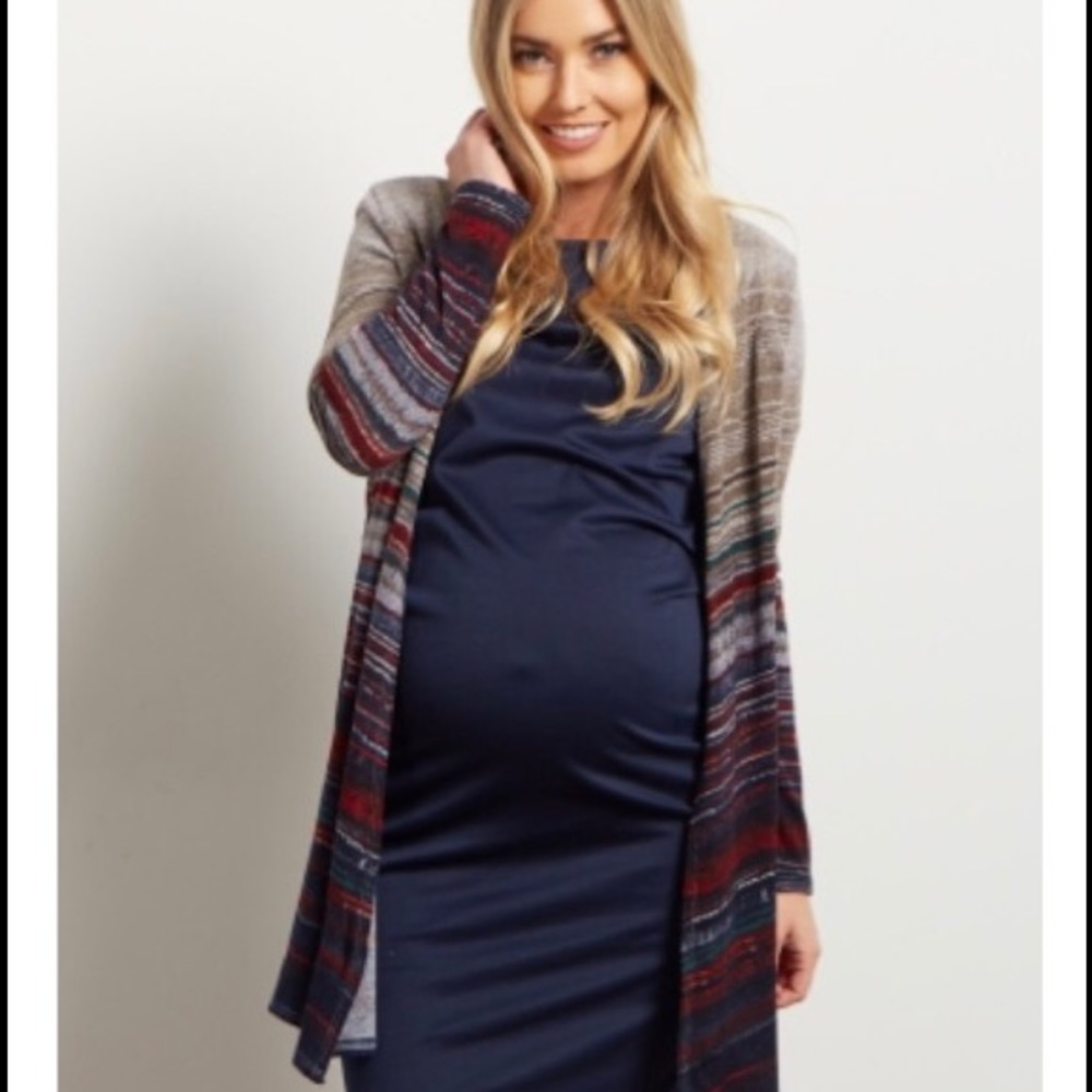 Pink Blush maternity cardigan