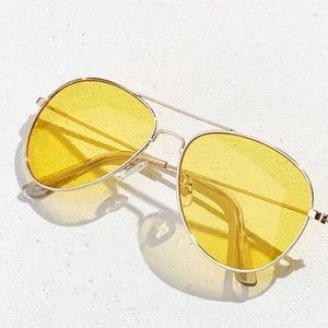 70s yellow sunglasses