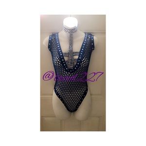 Blue bodysuit 90$