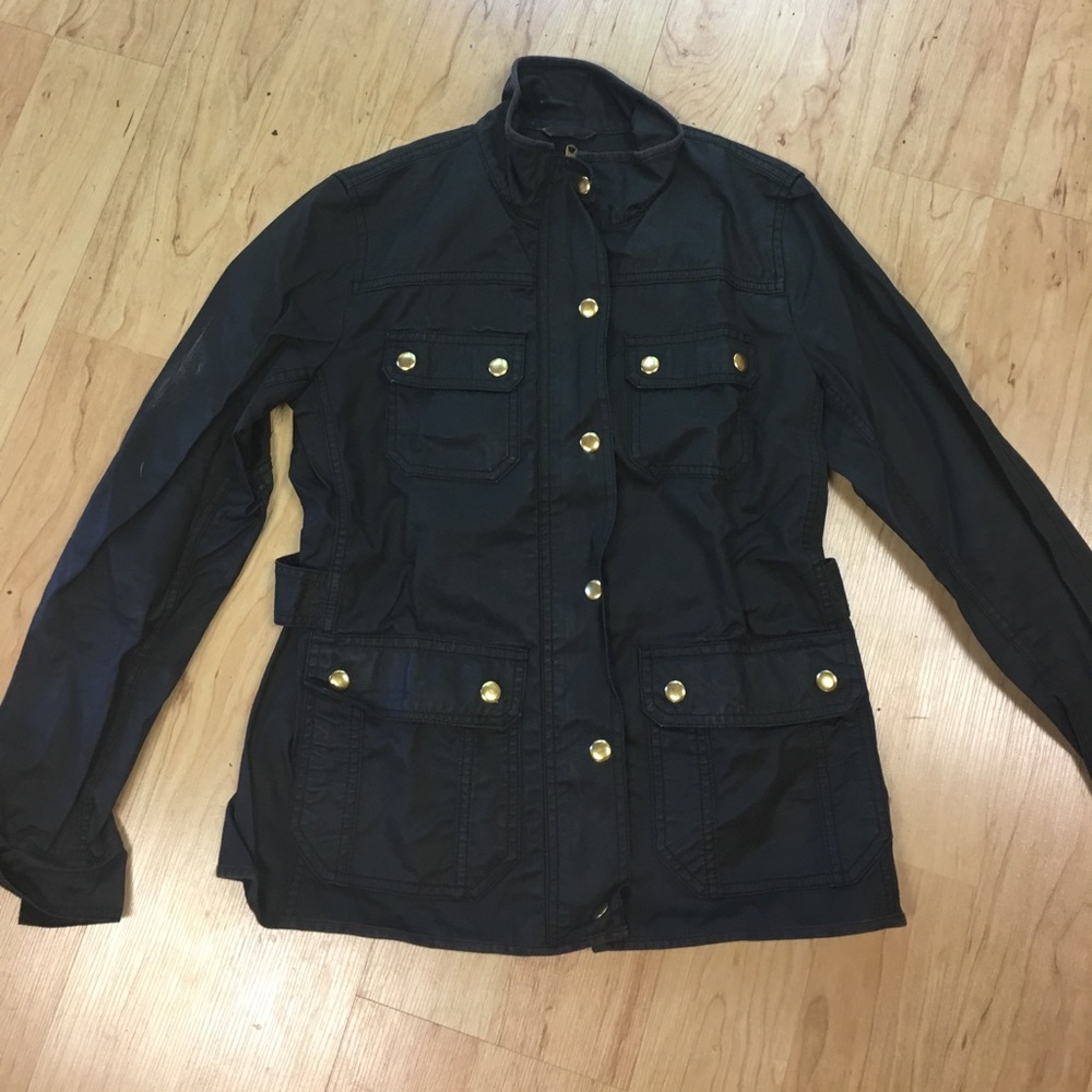 XS Navy Army style J Crew jacket