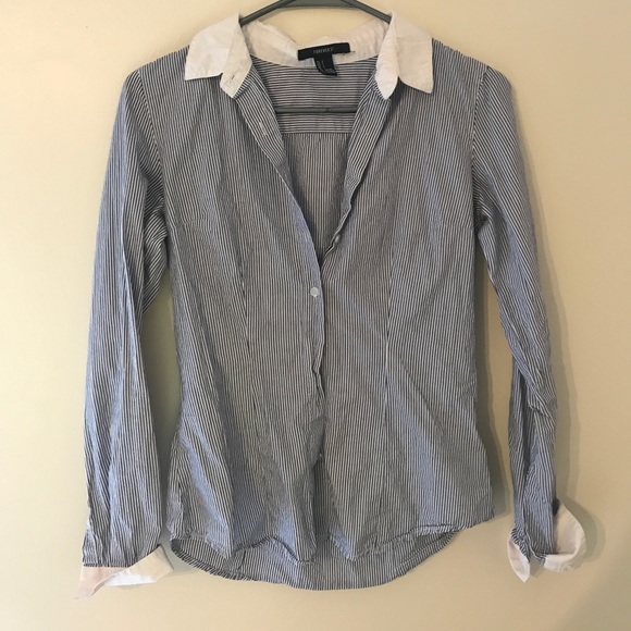 Striped Button-Down Top - Picture 2 of 2