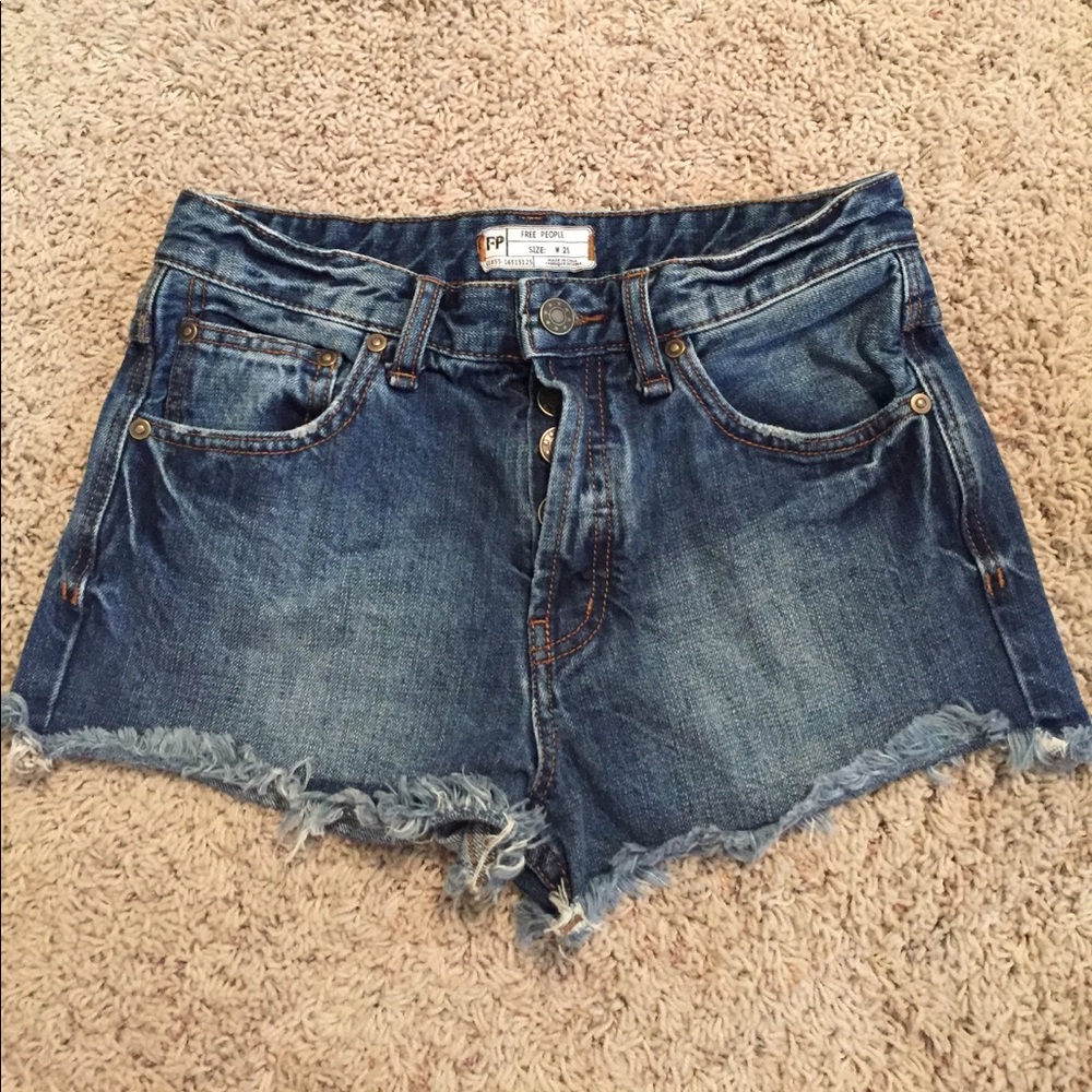 Free People Denim Cutoff Shorts