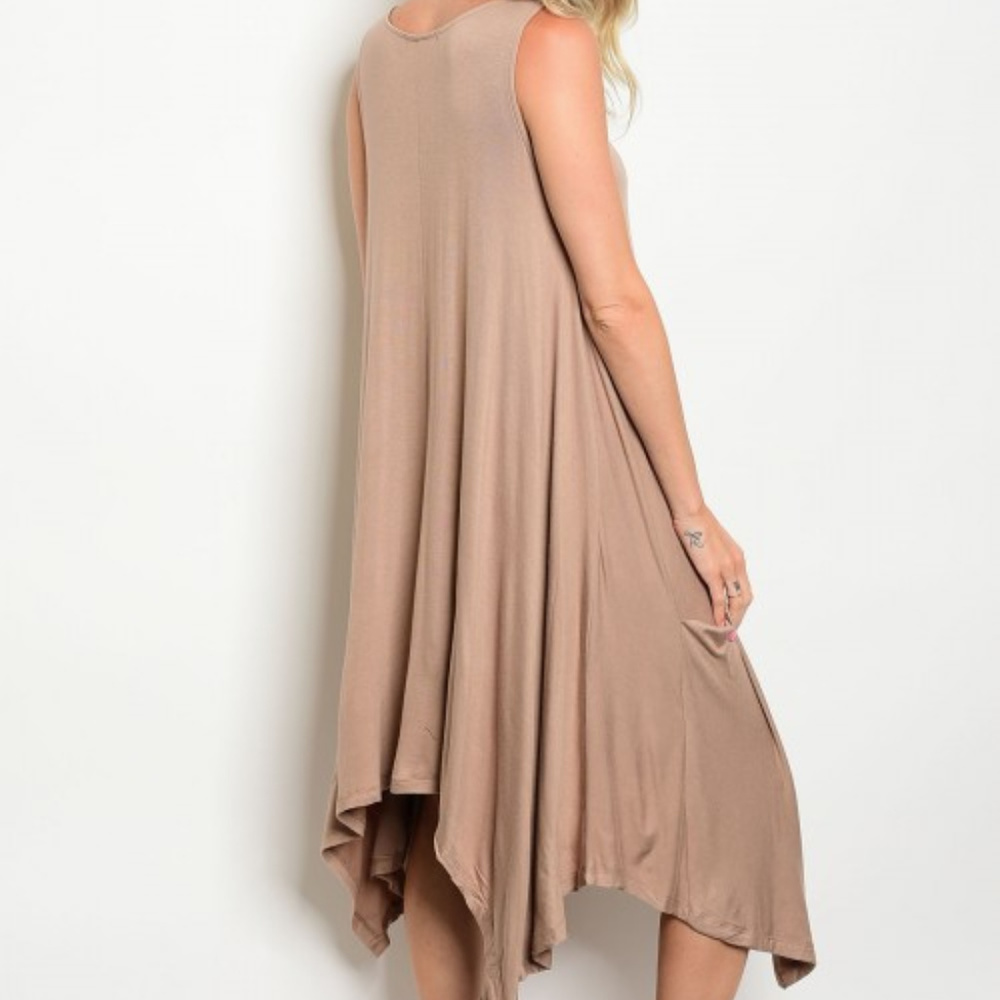 Taupe Trapeze dress