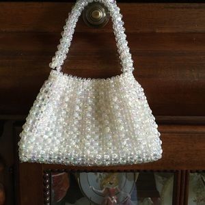 Mini pearl purse