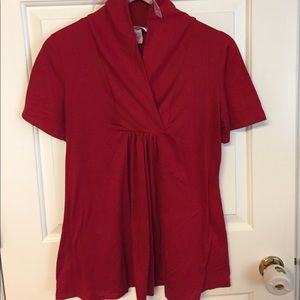 Cute red maternity top!