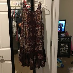 Burgundy free people slip!!