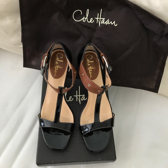 Cole Haan London Air.T-Strap Black Patent - Picture 2 of 7