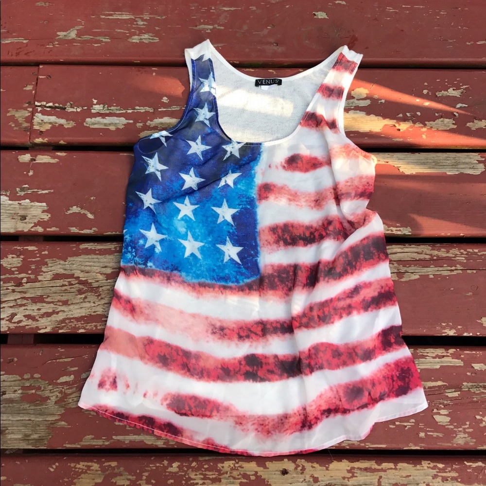 US flag tank, size medium