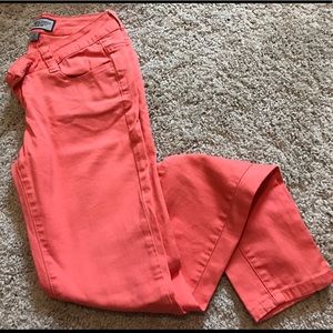 Skinny Jeans - Coral/salmon