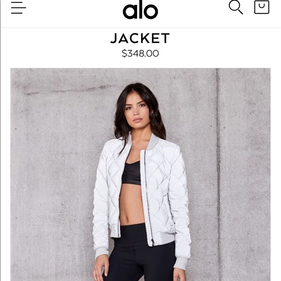 alo yoga puffer jacket