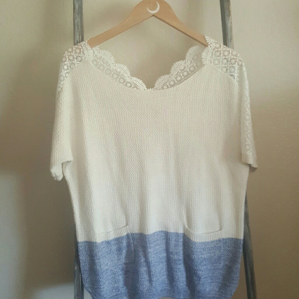 Anthropologie knitted sweater with pockets S