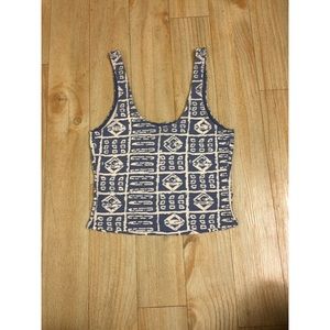 Urban Outfitters Blue Crop Top