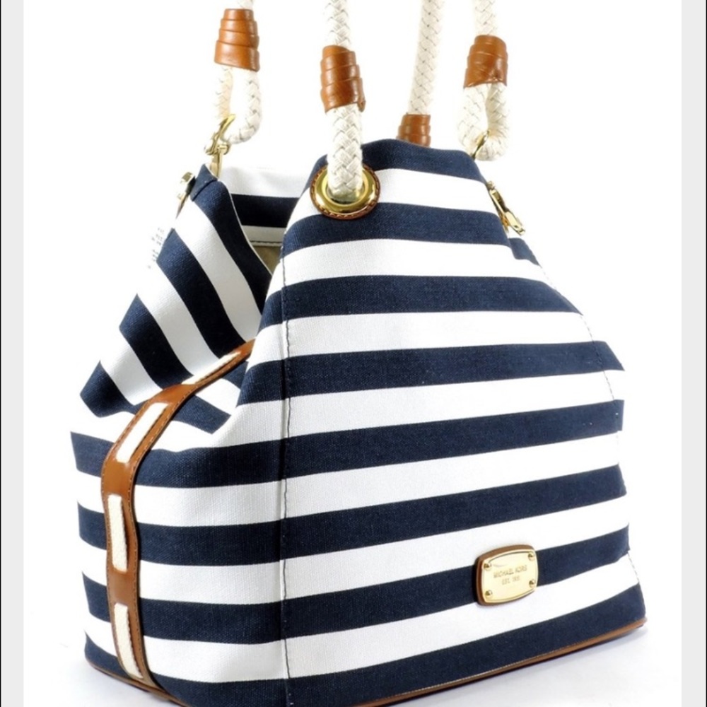 Michael Kors Marina Large Canvas Grab Bag Tote