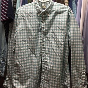 Green (Teal) and White Checkered Shirt