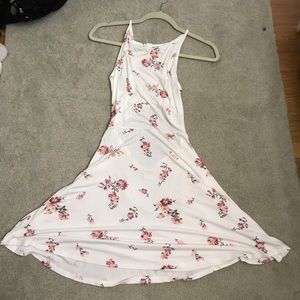 White floral dress