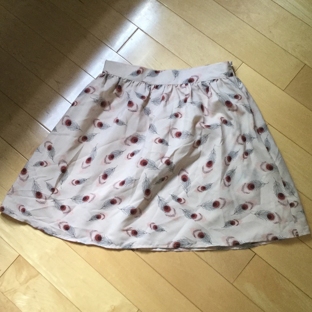 Forever 21 Pink Feather Skirt