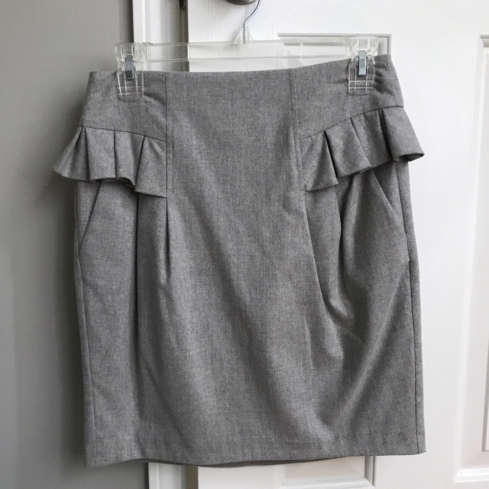 French Connection Pencil Skirt with exposed zipper