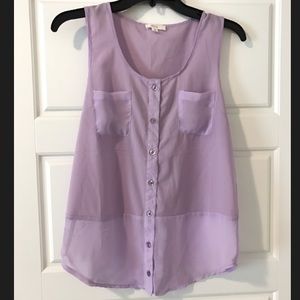 Lavender sleeveless top