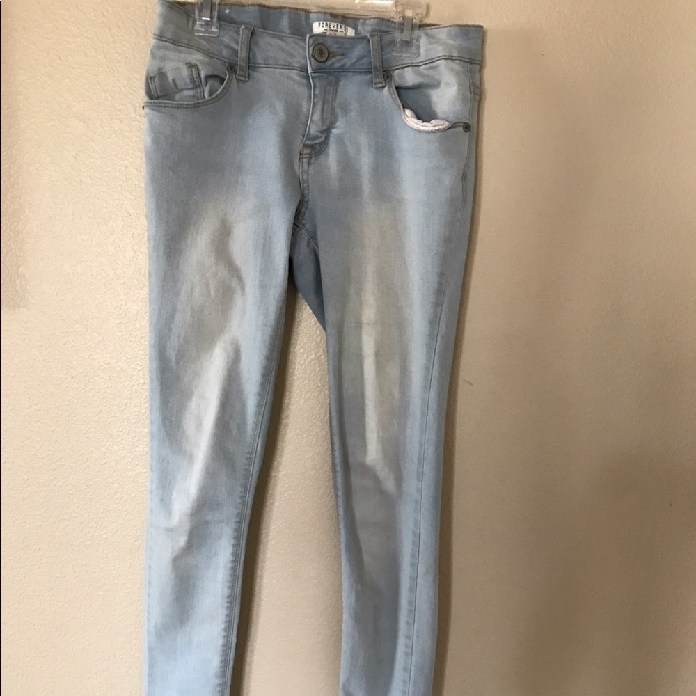 Light-wash Denim Jeans