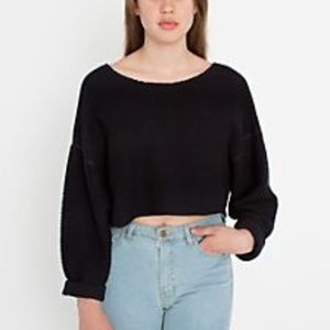American apparel cropped easy sweater
