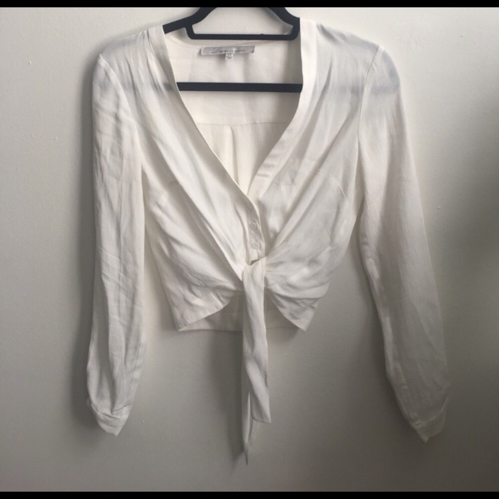 Lovers and friends white crop top