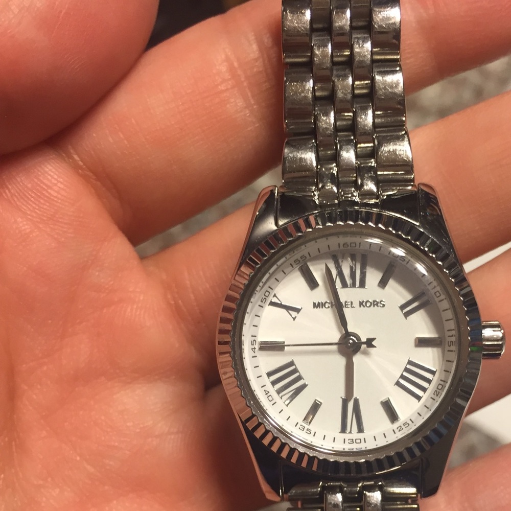 Michael Kors small silver wristwatch
