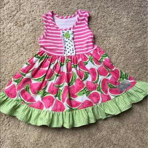 Eleanor Rose Watermelon Dress