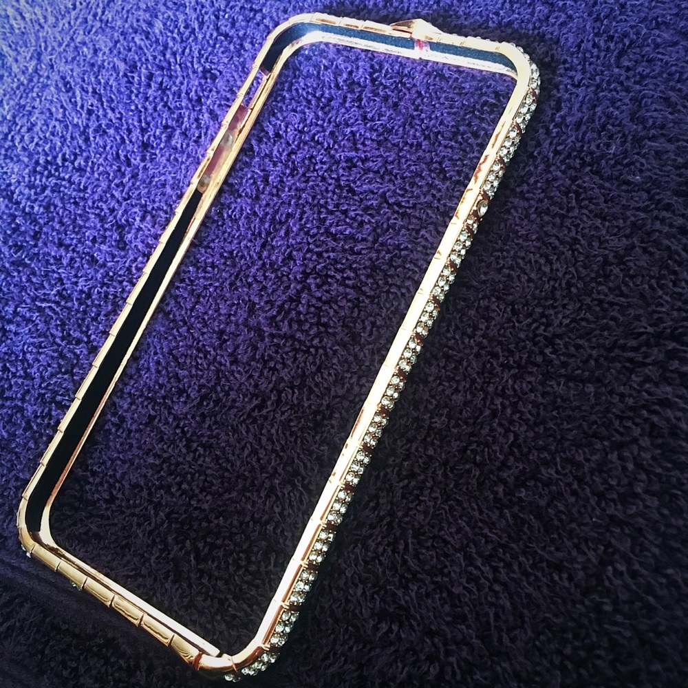 Rose gold blinged out bumper for iphone