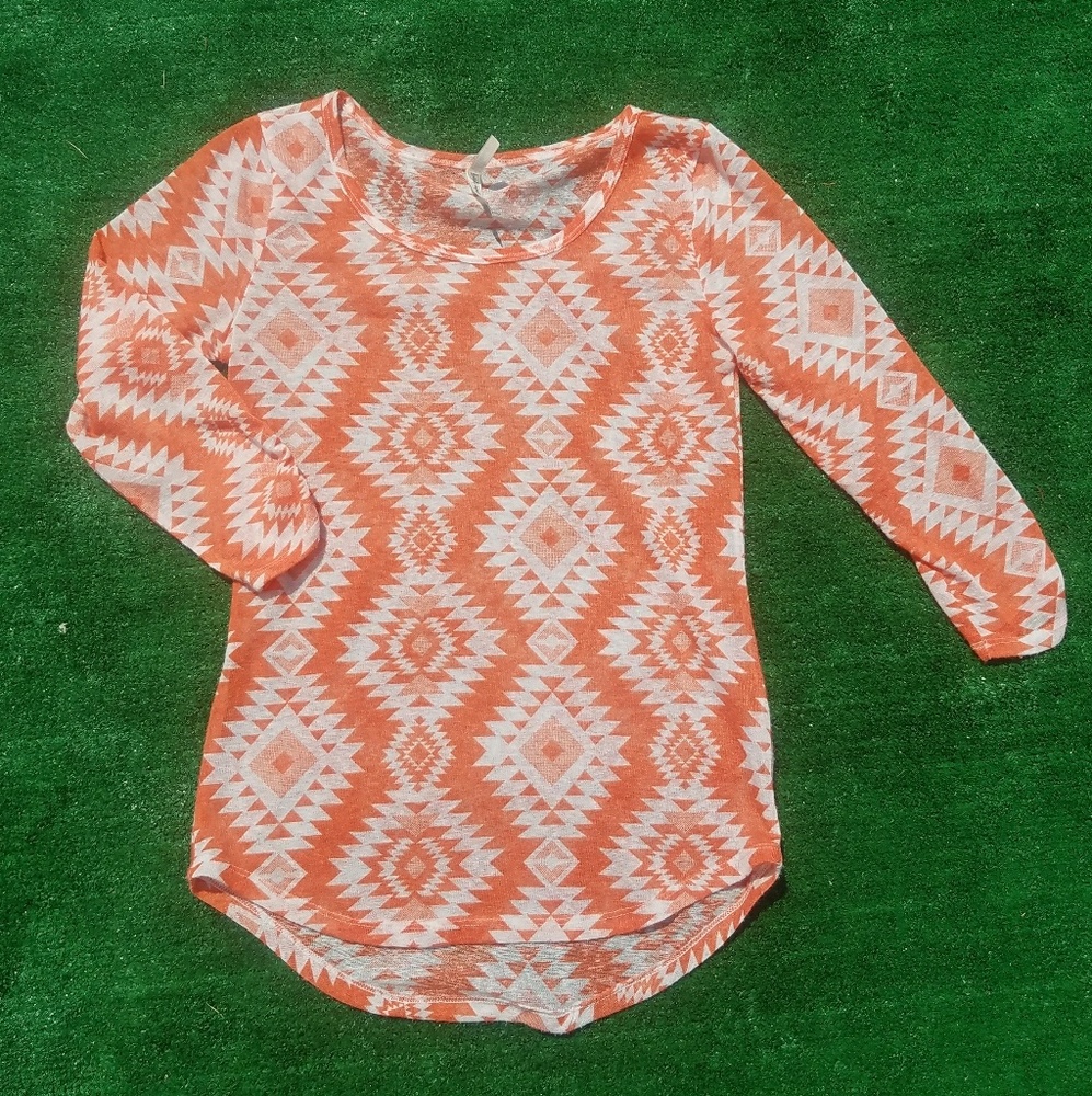 Sheer aztec top