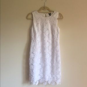 Ann Taylor White Lace Dress