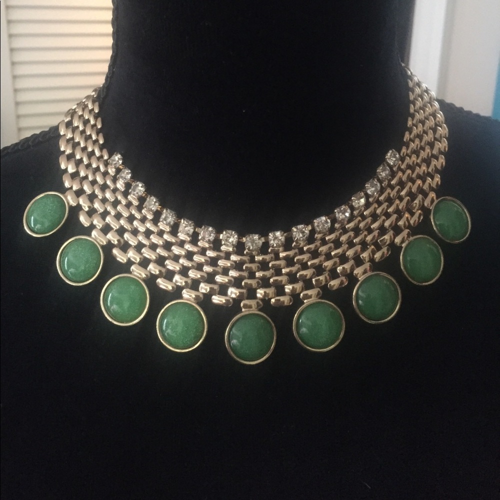 Gold choker necklace