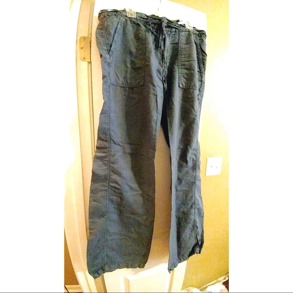 Navy linen pants