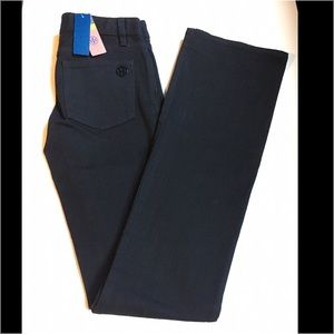 NWT Tory Burch Classic Tory Boot Cut Black Jeans